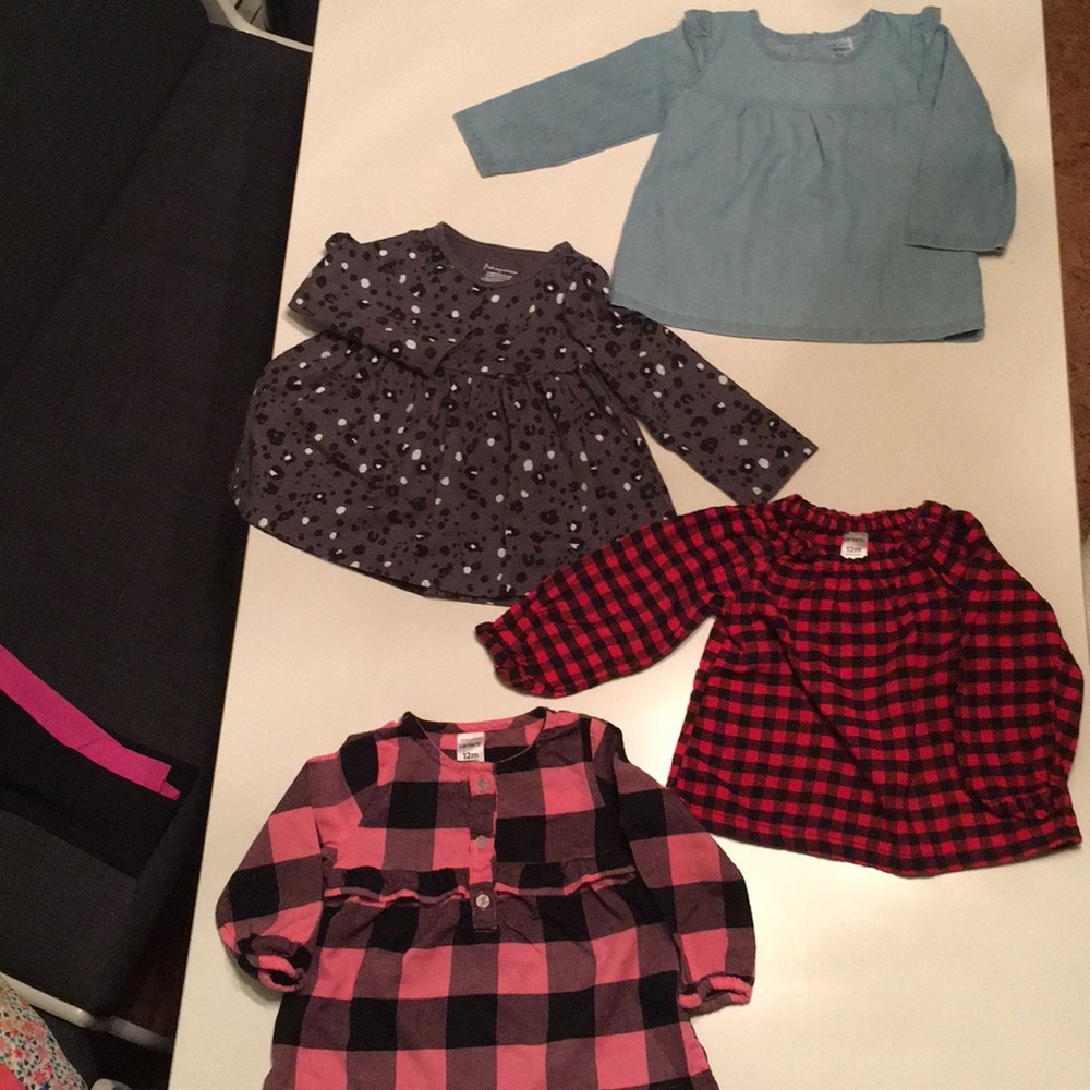 Bundle of 12 m long sleeve tops